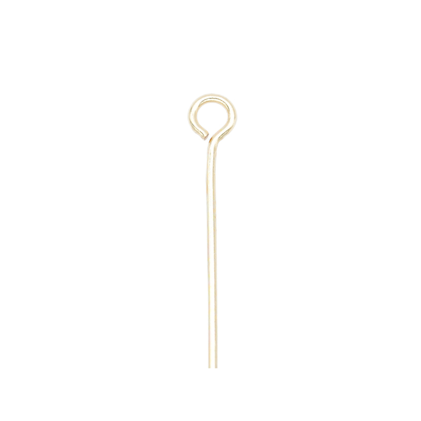  ACERO DORADO ALFILER CABEZA ARGOLLA 0.7*30MM  1