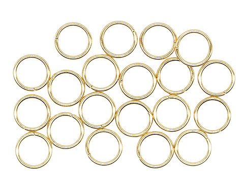 ARGOLLA ACERO DORADA 0.8*7MM