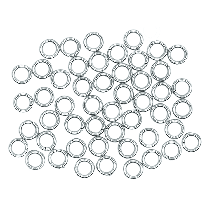  ACERO PLATEADO ARGOLLA  0.8*4MM  1