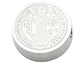 ACERO PLATEADO MEDALLA SAN BENITO RELIEVE 15MM - Miniatura 1