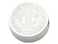 ACERO PLATEADO MEDALLA SAN BENITO RELIEVE 14MM  - thumbnail 1
