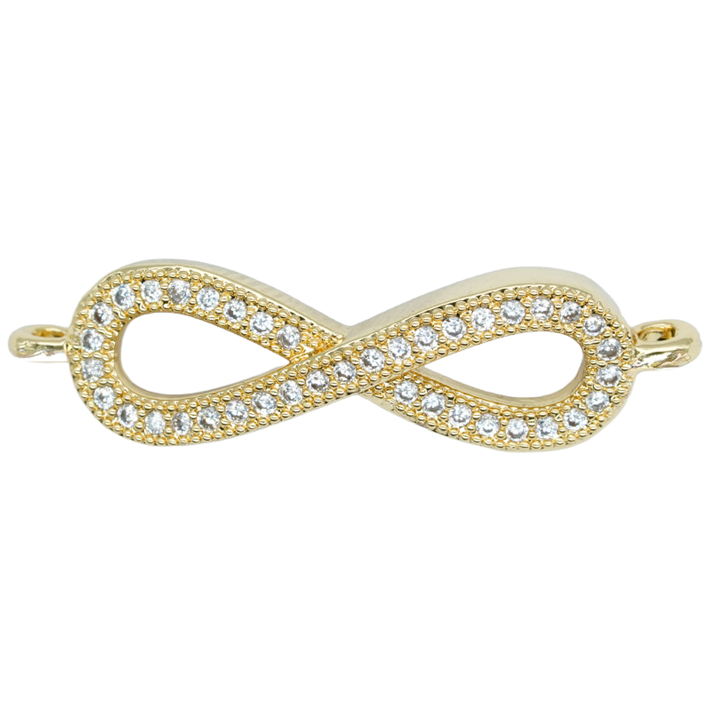 RODIO DORADO INFINITO CIRCON BLANCO 27*7MM 1