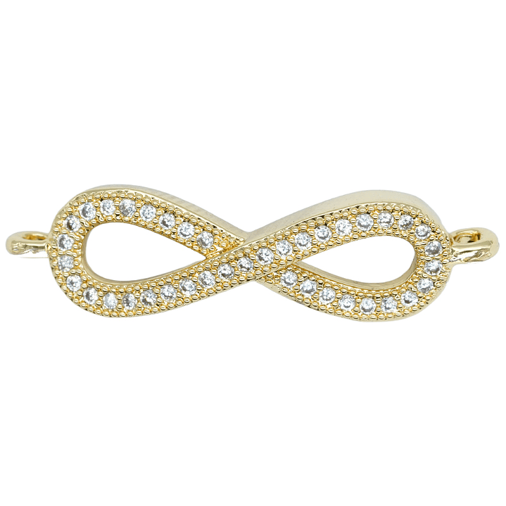 RODIO DORADO INFINITO CIRCON BLANCO 27*7MM 1