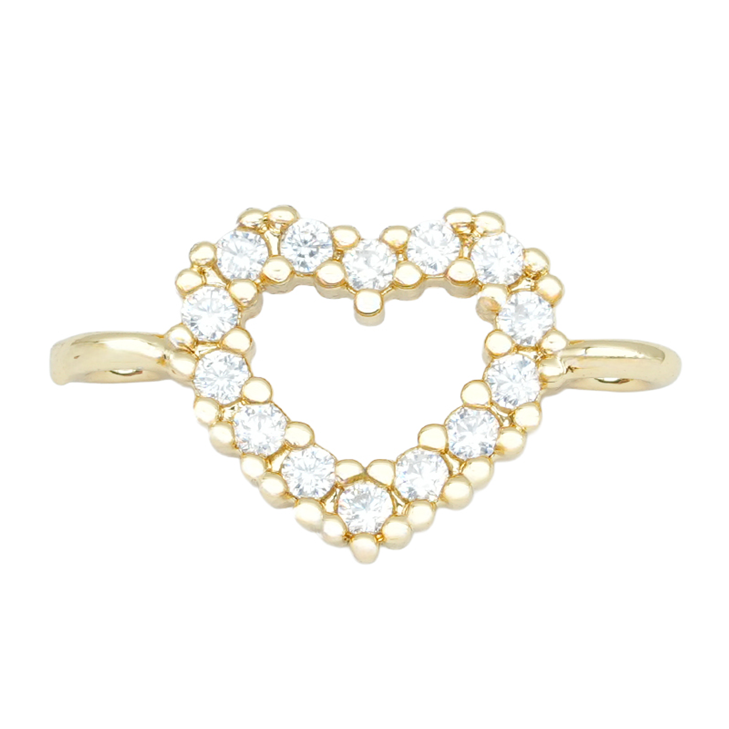 RODIO DORADO CORAZON 16MM CIRCON BLANCO 1