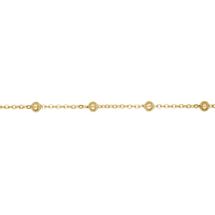 ACERO DORADO CADENA 0.4M SEPRADOR BALIN 4MM MAS SEGUIDO