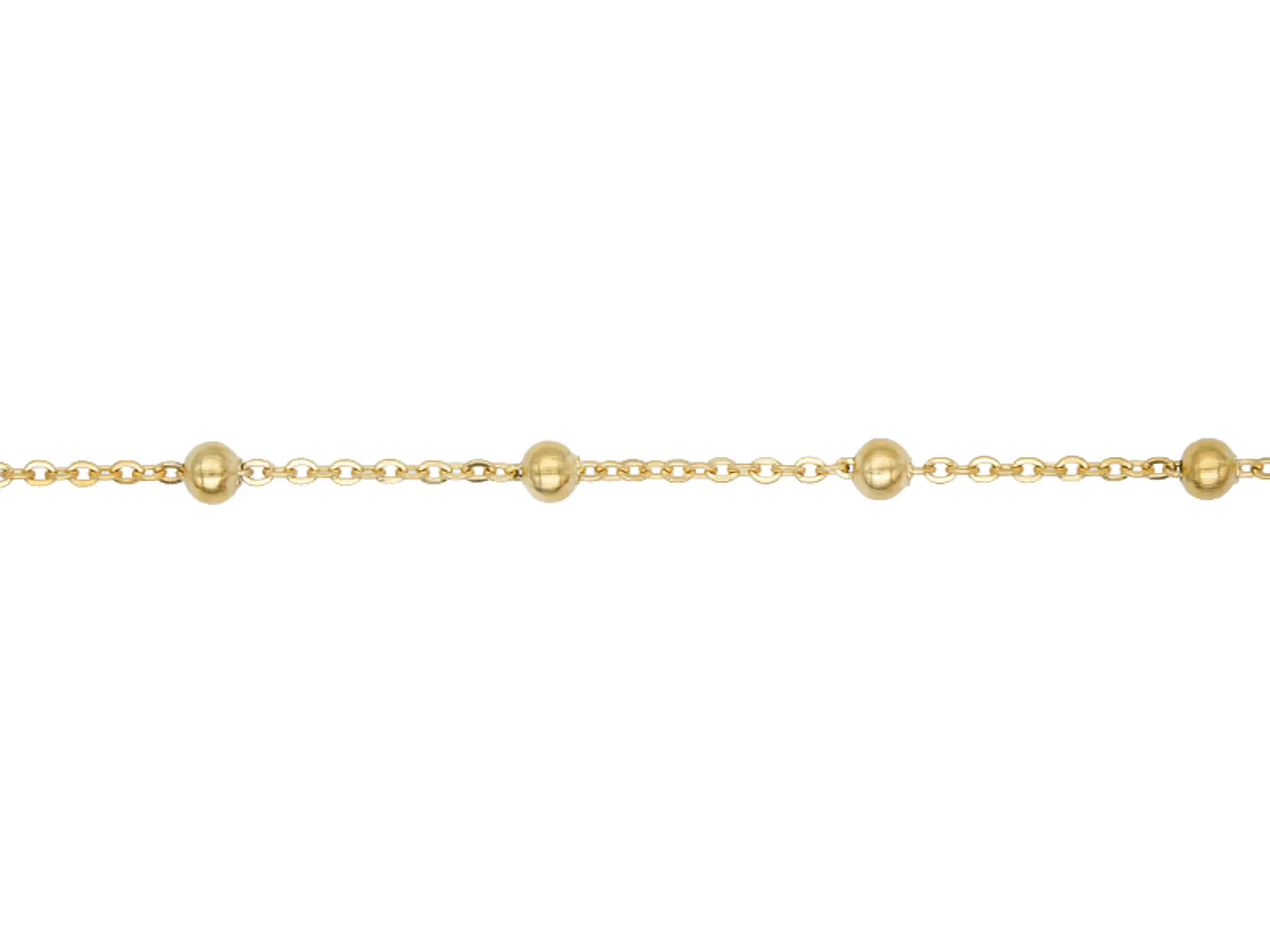ACERO DORADO CADENA 0.4M SEPRADOR BALIN 4MM MAS SEGUIDO 1