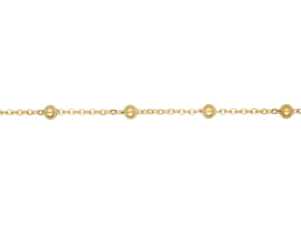 ACERO DORADO CADENA 0.4M SEPRADOR BALIN 4MM MAS SEGUIDO 1