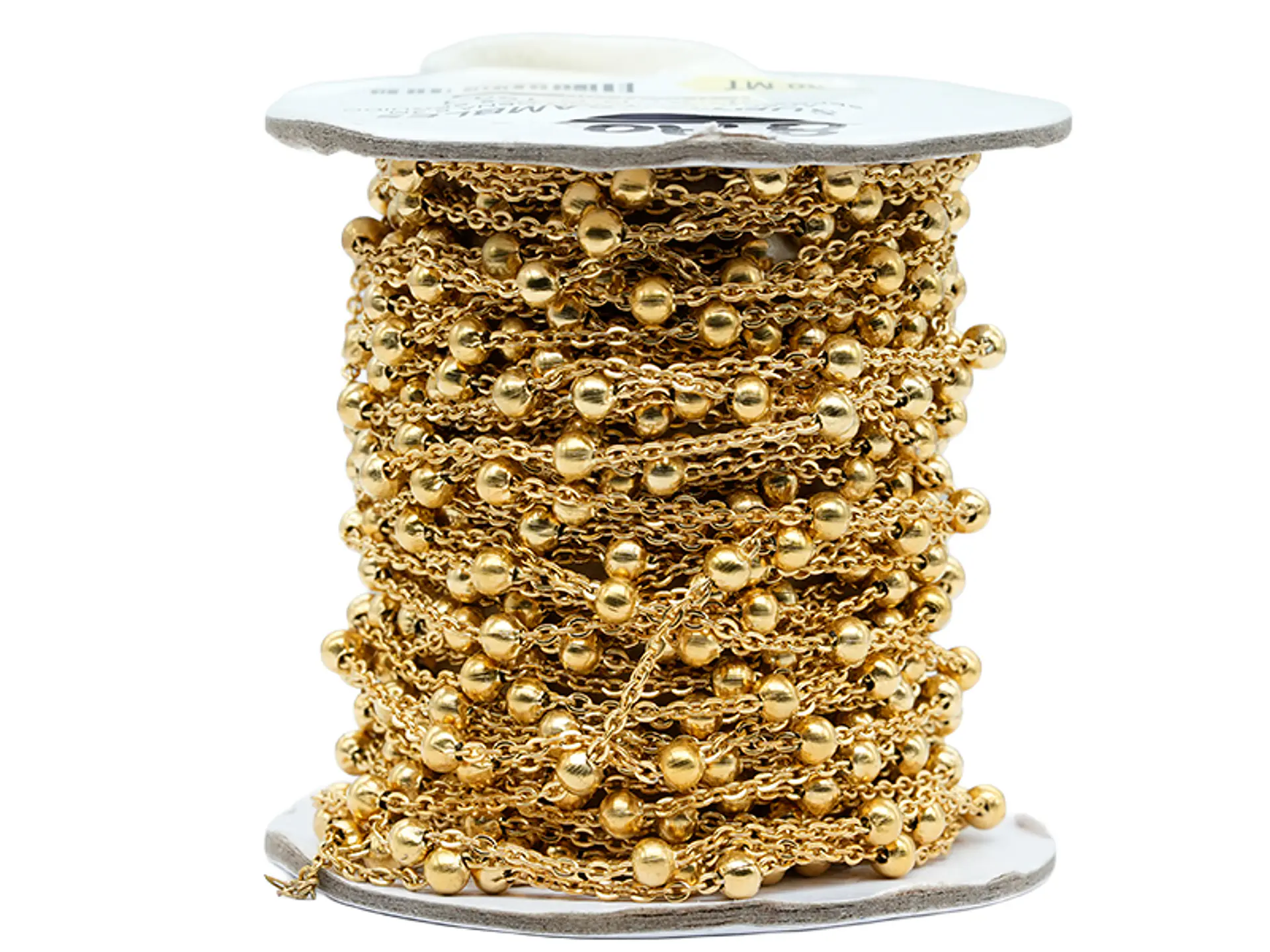 ACERO DORADO CADENA 0.4M SEPRADOR BALIN 4MM MAS SEGUIDO 2