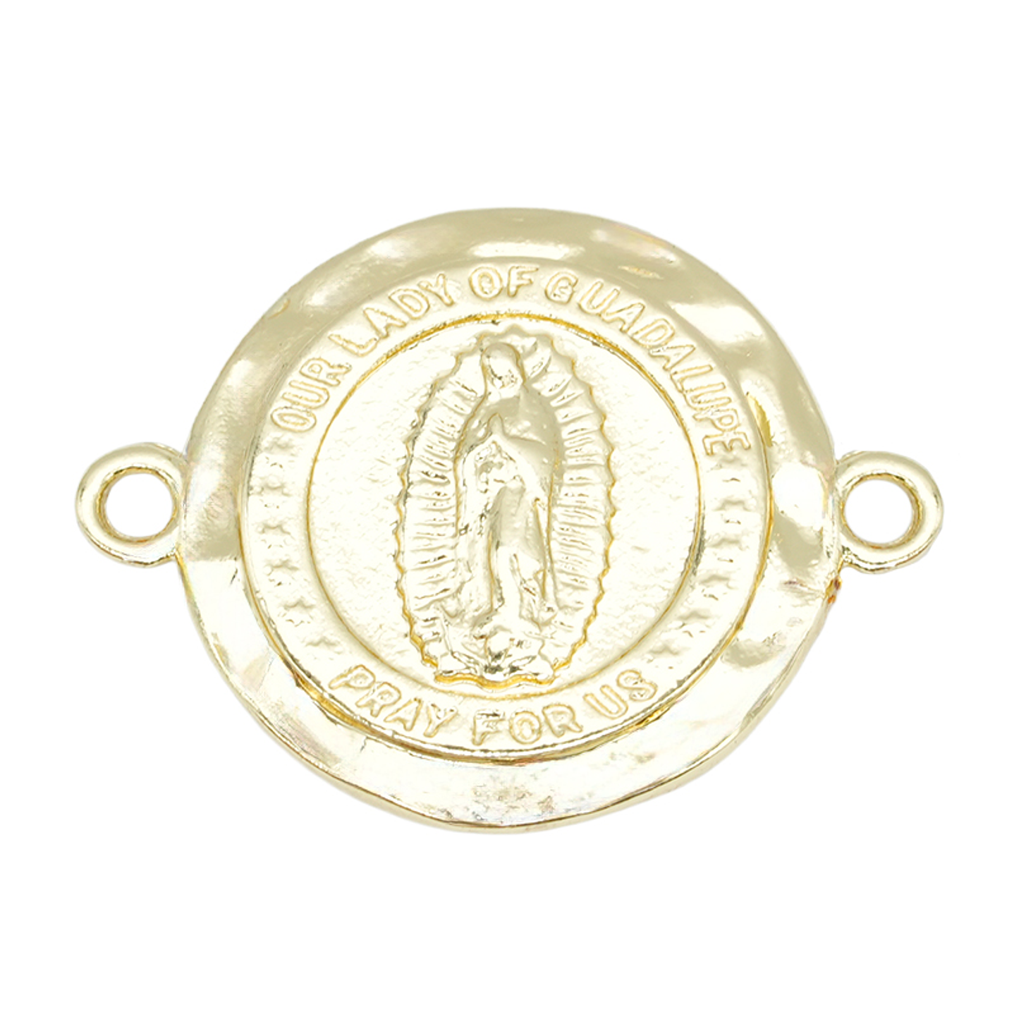 RODIO DORADO CENTRO VIRGEN GUADALUPE ARRUGADA 14*19MM 1