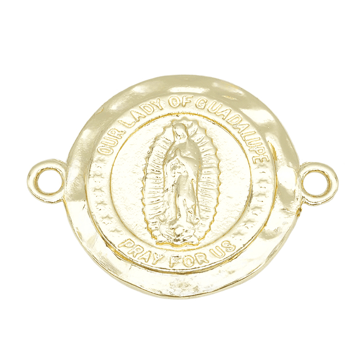 RODIO DORADO CENTRO VIRGEN GUADALUPE ARRUGADA 14*19MM 1