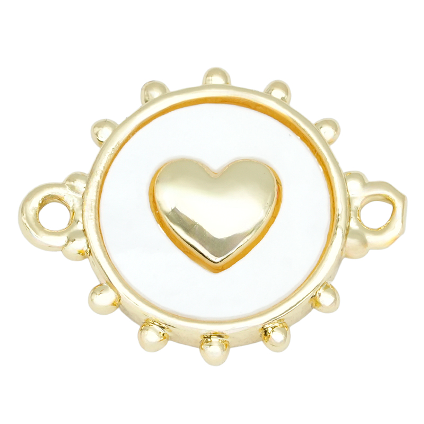 RODIO DORADO CENTRO CORAZON NACAR 13*16MM 1