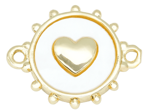 RODIO DORADO CENTRO CORAZON NACAR 13*16MM