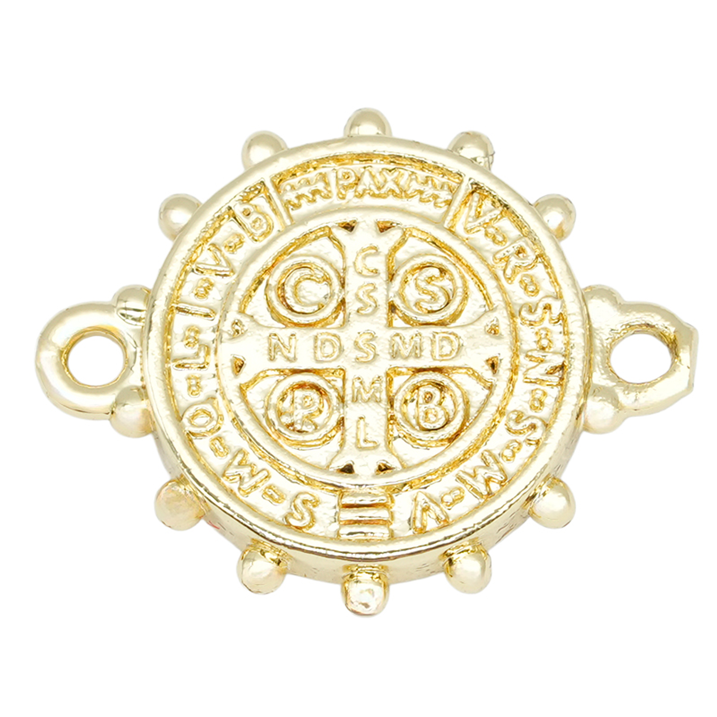 RODIO DORADO CENTRO CRUZ NACAR 13*16MM 2