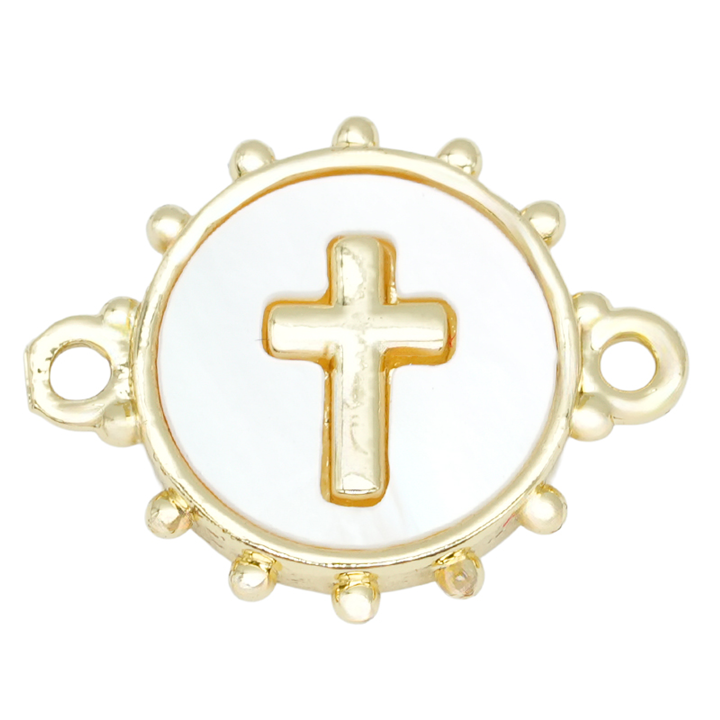 RODIO DORADO CENTRO CRUZ NACAR 13*16MM 1