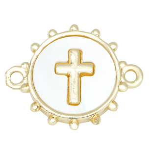 RODIO DORADO CENTRO CRUZ NACAR 13*16MM