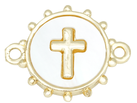 RODIO DORADO CENTRO CRUZ NACAR 13*16MM