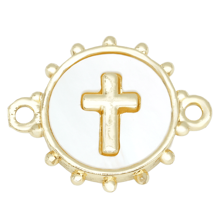 RODIO DORADO CENTRO CRUZ NACAR 13*16MM 1