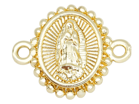 RODIO DORADO CENTRO VIRGEN GUADALUPE 14*17MM