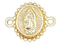 RODIO DORADO CENTRO VIRGEN GUADALUPE 14*17MM - Miniatura 1