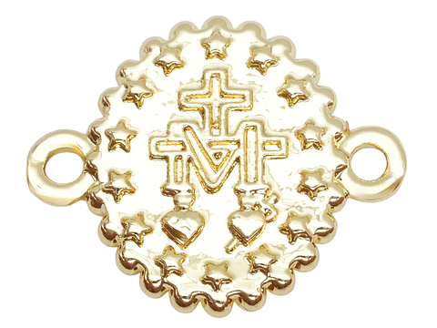 RODIO DORADO CENTRO VIRGEN GUADALUPE 14*17MM