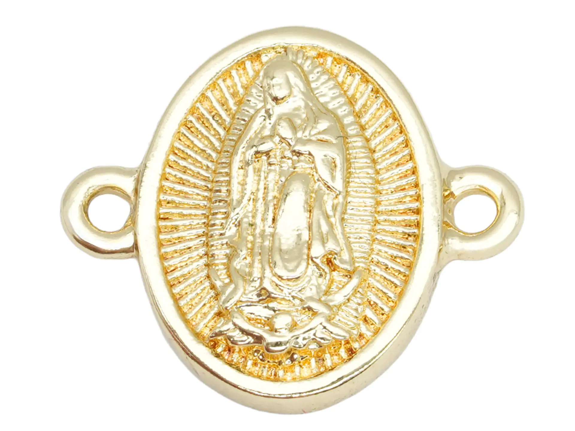 RODIO DORADO CENTRO VIRGEN GUADALUPE OVALADA 13*15MM 1
