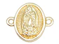 RODIO DORADO CENTRO VIRGEN GUADALUPE OVALADA 13*15MM - Miniatura 1