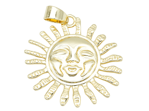 RODIO DORADO DIJE SOL 30MM