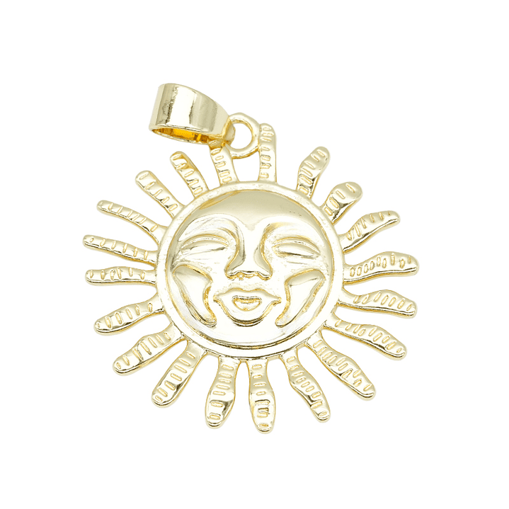 RODIO DORADO DIJE SOL 30MM 1