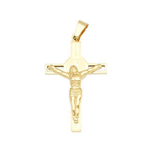 ACERO DORADO CRISTO 40*25MM