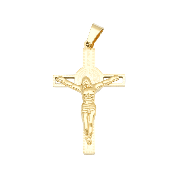 ACERO DORADO CRISTO 40*25MM 1