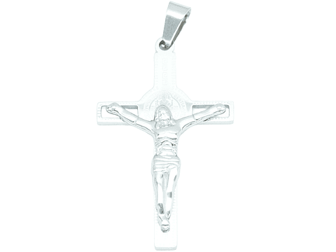 ACERO PLATEADO CRISTO 40*25MM