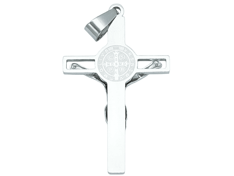 ACERO PLATEADO CRISTO 40*25MM