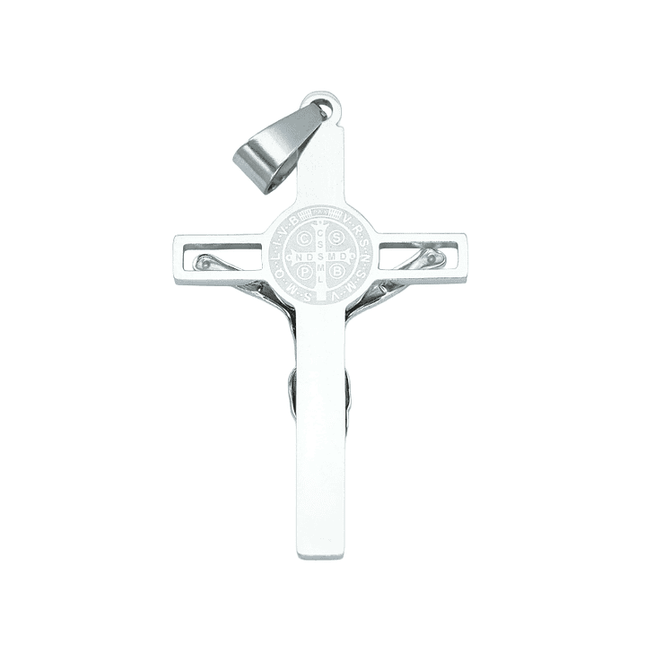 ACERO PLATEADO CRISTO 40*25MM 2