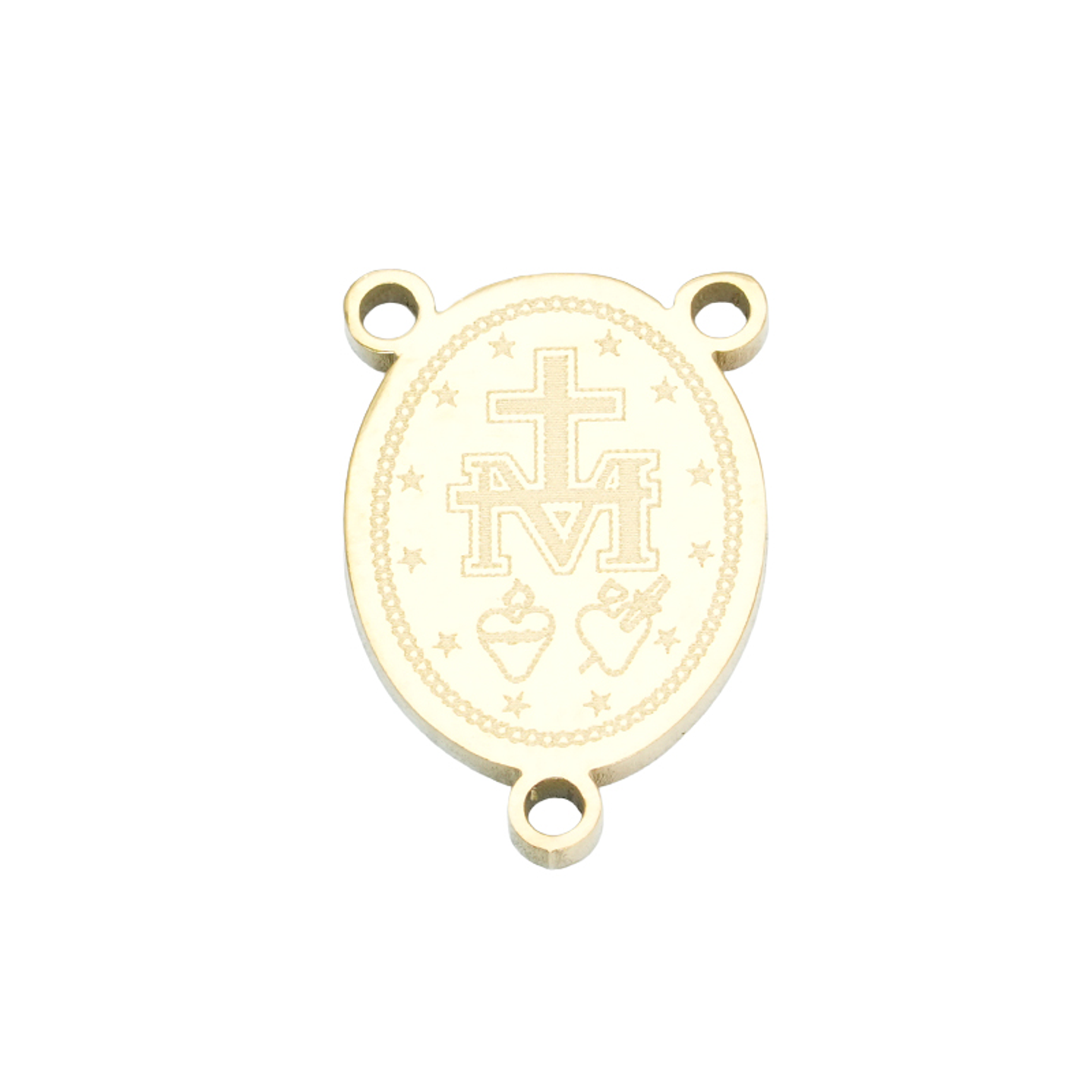 ACERO DORADO CRUCERO SAN MIGUEL ARCANGEL 10*14*1.2MM 2