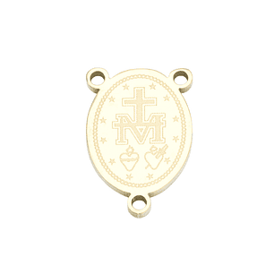 ACERO DORADO CRUCERO SAN MIGUEL ARCANGEL 10*14*1.2MM