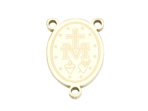 ACERO DORADO CRUCERO SAN MIGUEL ARCANGEL 10*14*1.2MM