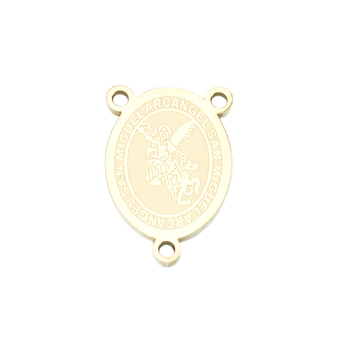 ACERO DORADO CRUCERO SAN MIGUEL ARCANGEL 10*14*1.2MM 1