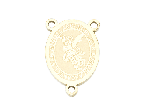 ACERO DORADO CRUCERO SAN MIGUEL ARCANGEL 10*14*1.2MM