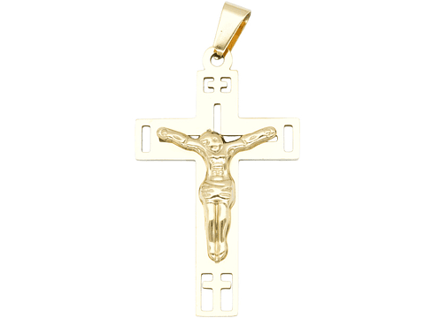 ACERO DORADO CRISTO 46*27MM