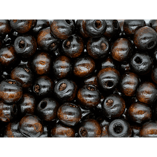 MADERA CAFE 10*9MM * 100 GRAMOS 