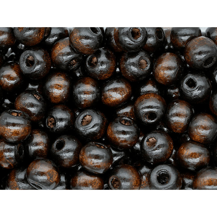 MADERA CAFE 10*9MM * 100 GRAMOS  1