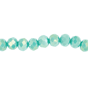 CRISTAL MURANO VERDE AZULADO MATE AB # 6MM