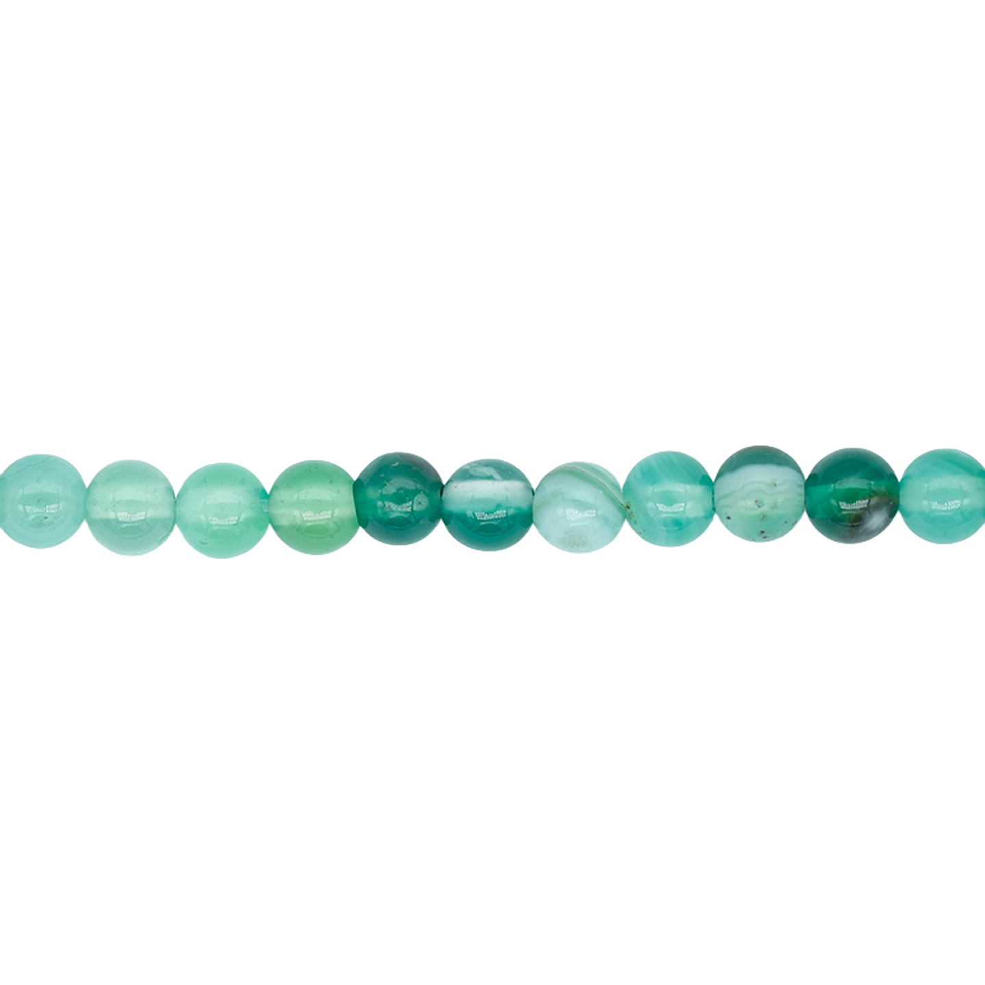 SARTA DE PIEDRA NATURAL LISA  # 4MM AGATA VERDE  1