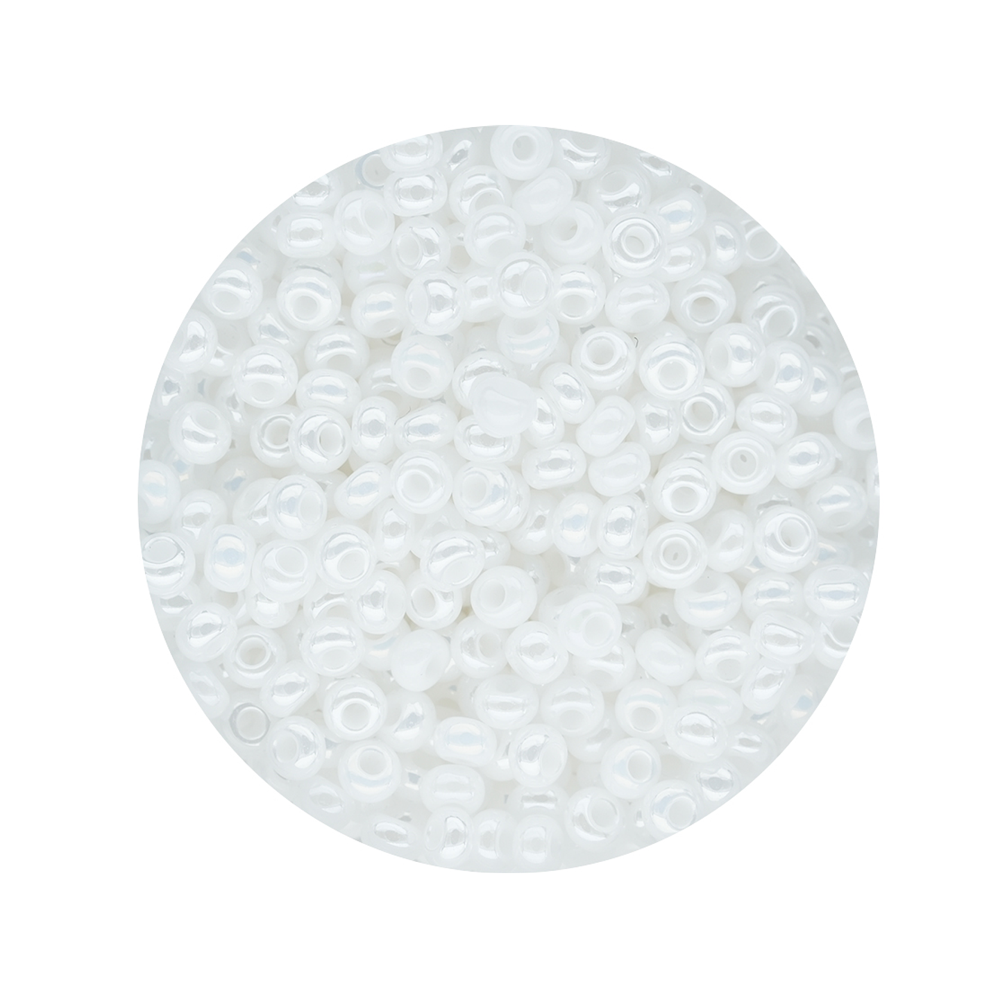 CHAQUIRA CHECA 10/0 (2MM) BLANCO PERLADO X 20 GRAMOS (2020 UND APROX) 1