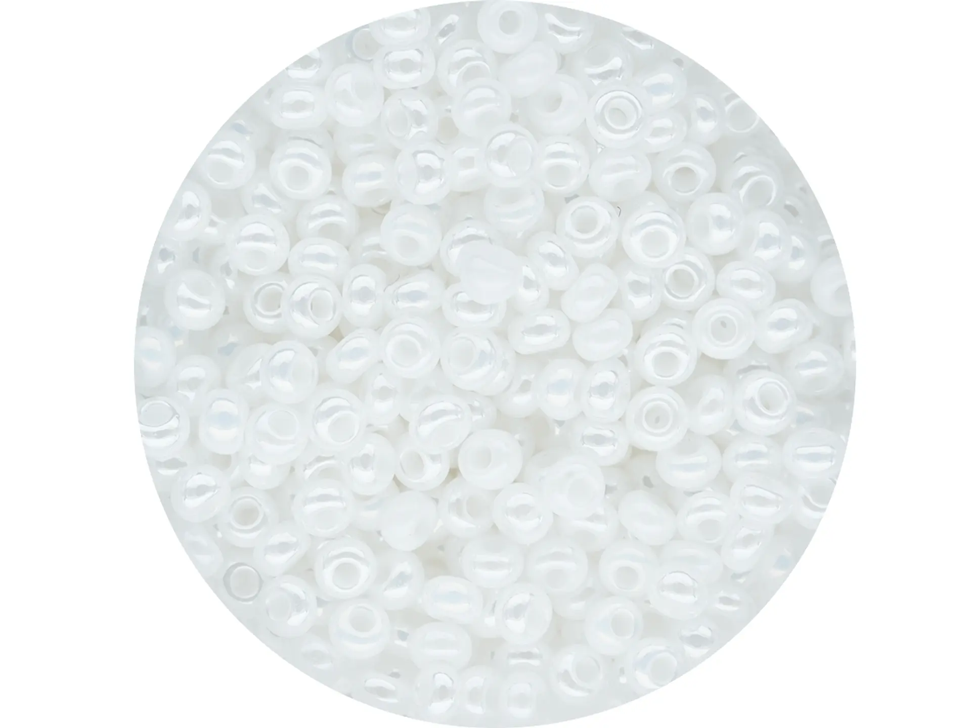 CHAQUIRA CHECA 10/0 (2MM) BLANCO PERLADO X 20 GRAMOS (2020 UND APROX) 1