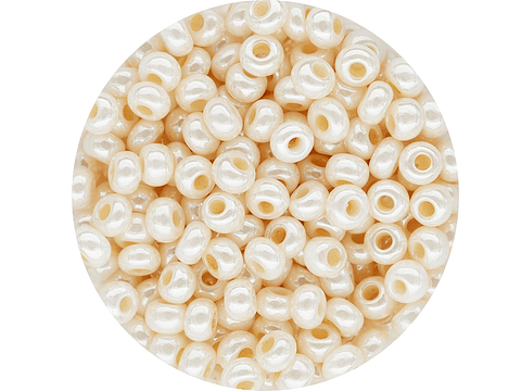 CHAQUIRA CHECA 8/0 (3MM) BEIS OSCURO PERLADO X 20 GRAMOS (792 UND APROX)