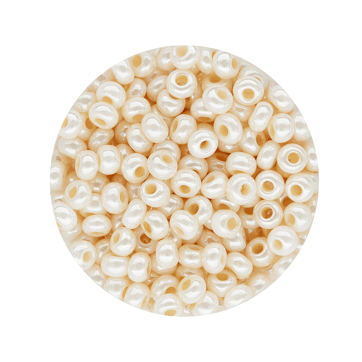 CHAQUIRA CHECA 8/0 (3MM) BEIS OSCURO PERLADO X 20 GRAMOS (792 UND APROX) 1