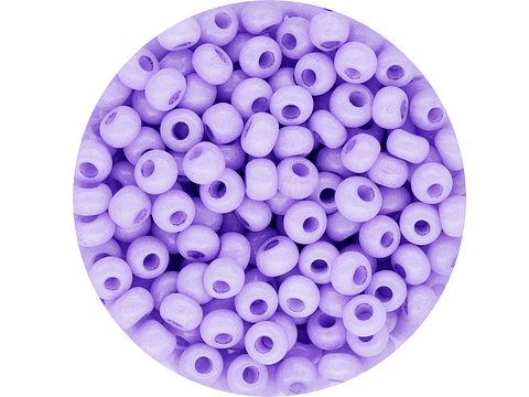 CHAQUIRA CHECA 8/0 (3MM) LILA X 20 GRAMOS (792 UND APROX)