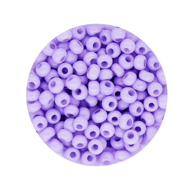 CZECH BEADS 8/0 (3MM) LILAC X 20 GRAMS (792 UND APPROX) 1