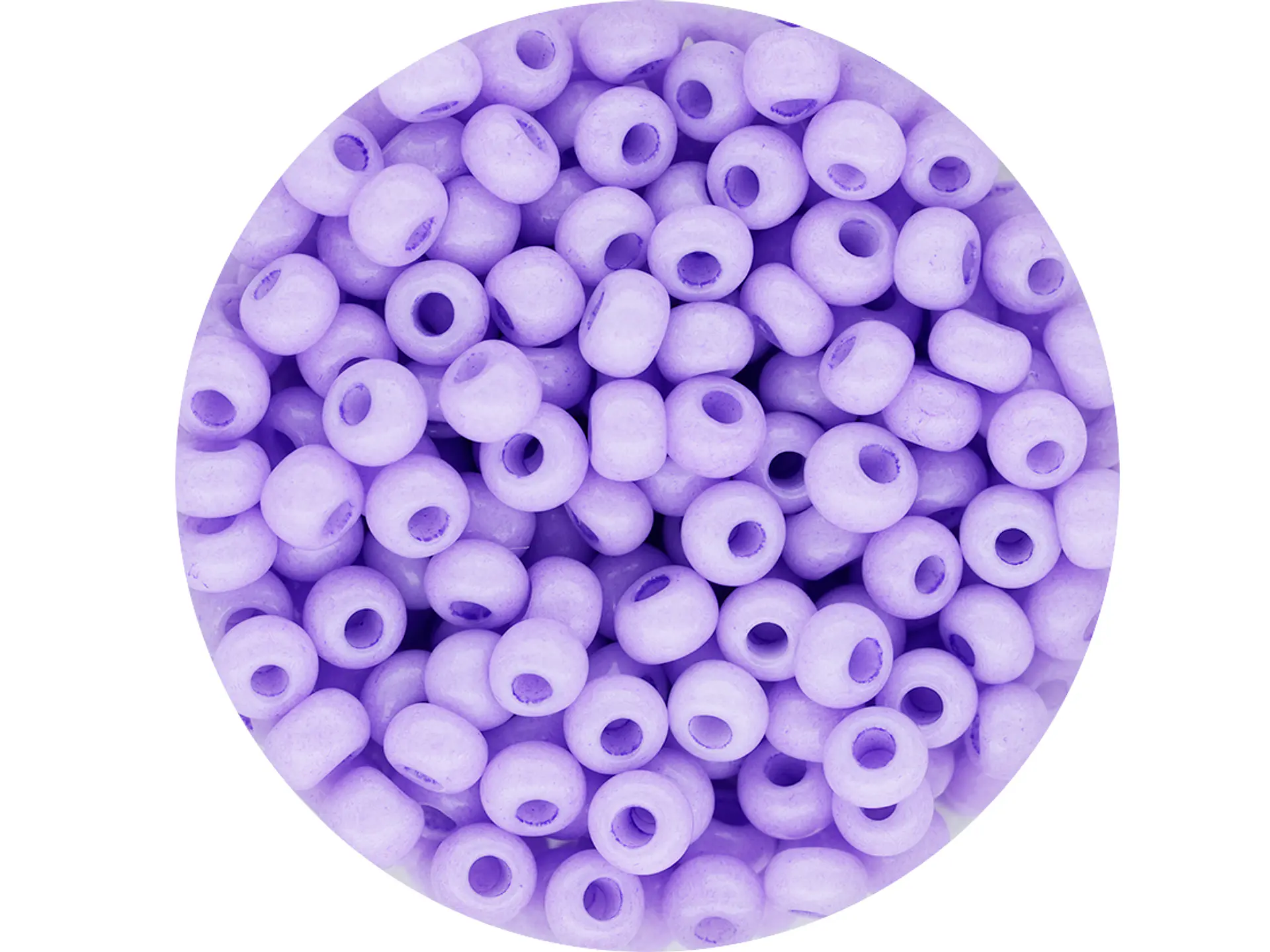 CZECH BEADS 8/0 (3MM) LILAC X 20 GRAMS (792 UND APPROX) 1